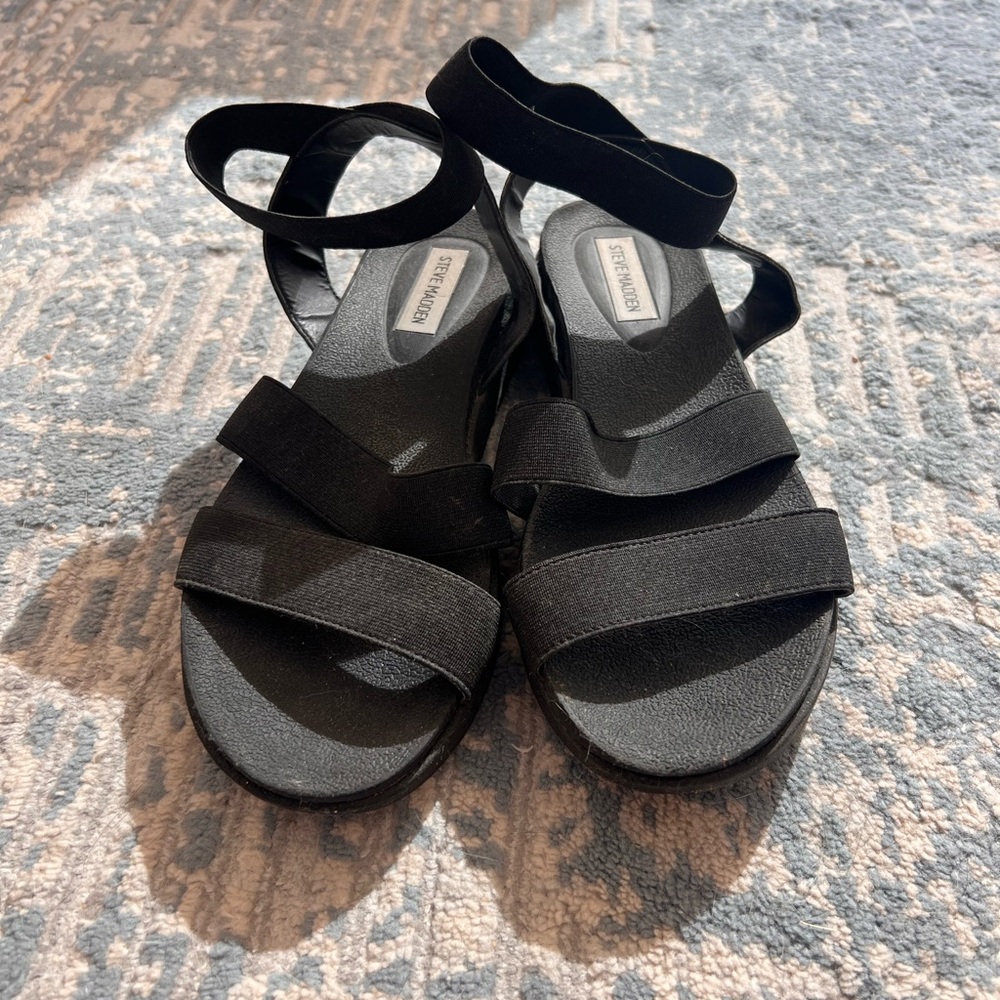 Strappy Black Steve Madden Sandals